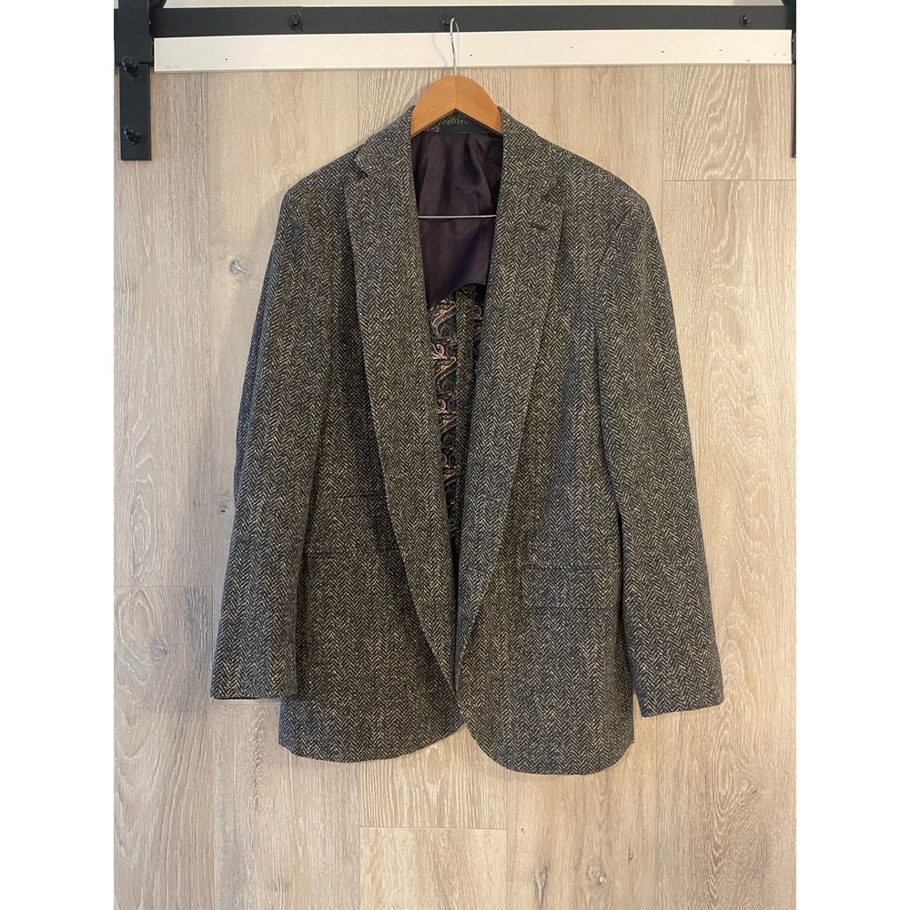 Alexander Julian - The “Tweed” herring bone sport coat / 46R - Picture 2 of 13
